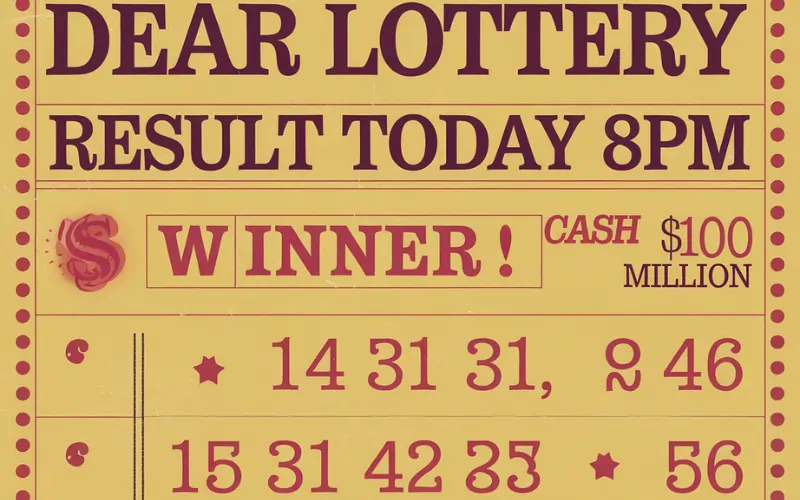 dear lottery result today 8pm